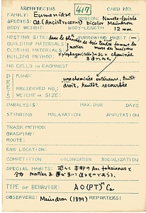 岩田久二雄フィールドノート