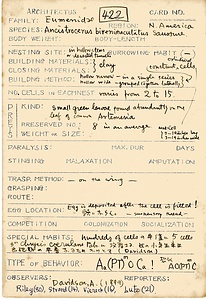 岩田久二雄フィールドノート