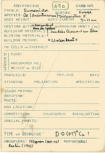 岩田久二雄フィールドノート