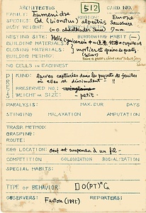 岩田久二雄フィールドノート