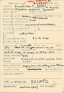 岩田久二雄フィールドノート