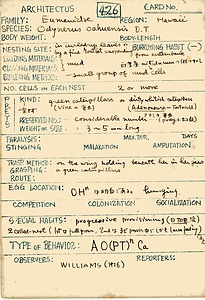 岩田久二雄フィールドノート