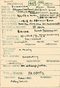 岩田久二雄フィールドノート