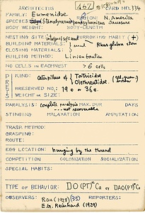 岩田久二雄フィールドノート