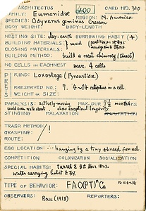 岩田久二雄フィールドノート