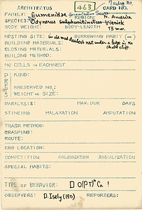 岩田久二雄フィールドノート