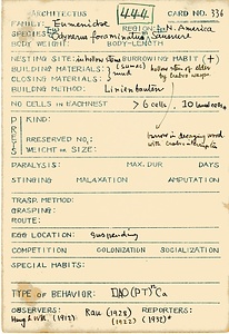 岩田久二雄フィールドノート