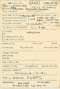 岩田久二雄フィールドノート