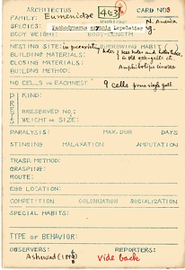 岩田久二雄フィールドノート