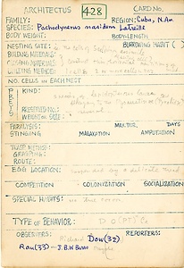 岩田久二雄フィールドノート