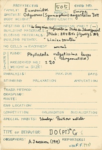 岩田久二雄フィールドノート