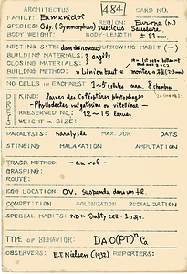 岩田久二雄フィールドノート