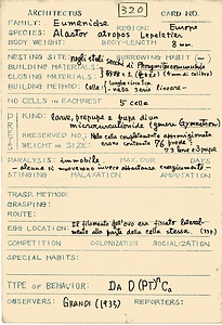 岩田久二雄フィールドノート