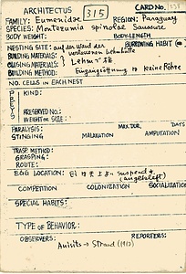 岩田久二雄フィールドノート