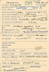 岩田久二雄フィールドノート