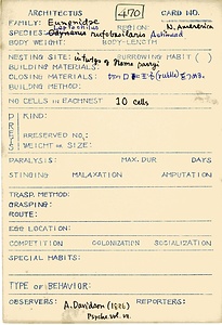 岩田久二雄フィールドノート