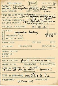 岩田久二雄フィールドノート