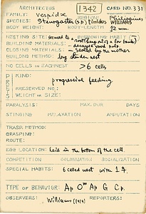 岩田久二雄フィールドノート