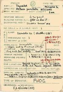 岩田久二雄フィールドノート