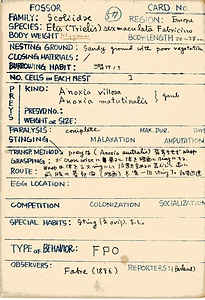 岩田久二雄フィールドノート