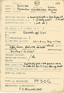 岩田久二雄フィールドノート