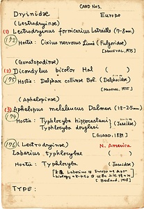 岩田久二雄フィールドノート