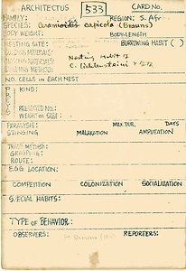 岩田久二雄フィールドノート