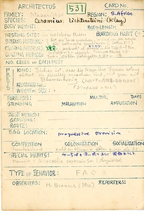 岩田久二雄フィールドノート