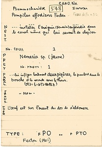 岩田久二雄フィールドノート