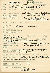 岩田久二雄フィールドノート