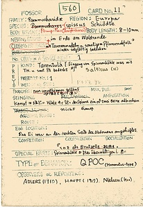 岩田久二雄フィールドノート