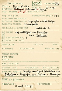 岩田久二雄フィールドノート