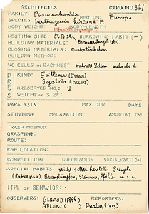 岩田久二雄フィールドノート