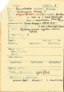 岩田久二雄フィールドノート