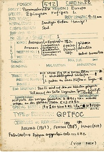 岩田久二雄フィールドノート