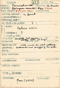 岩田久二雄フィールドノート