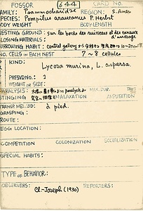 岩田久二雄フィールドノート