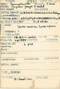 岩田久二雄フィールドノート