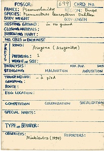 岩田久二雄フィールドノート