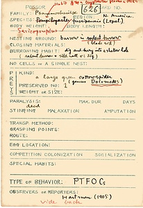 岩田久二雄フィールドノート