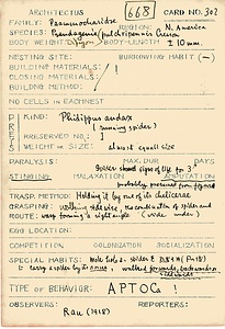 岩田久二雄フィールドノート