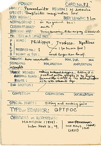 岩田久二雄フィールドノート