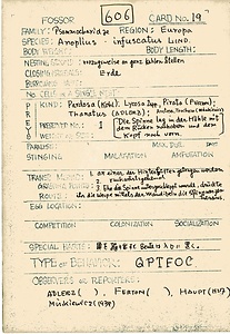 岩田久二雄フィールドノート