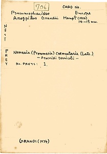 岩田久二雄フィールドノート