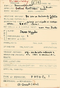 岩田久二雄フィールドノート