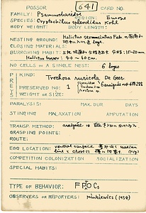 岩田久二雄フィールドノート