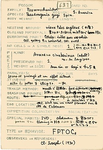 岩田久二雄フィールドノート