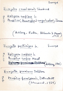 岩田久二雄フィールドノート