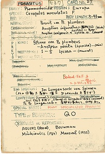 岩田久二雄フィールドノート