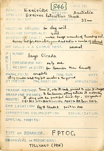 岩田久二雄フィールドノート